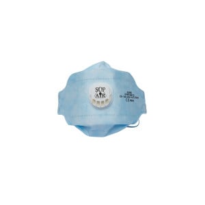 Masque respiratoire pliable 3D à usage unique avec soupape Sup Air FFP2 NR D (boîte de 20 masques)