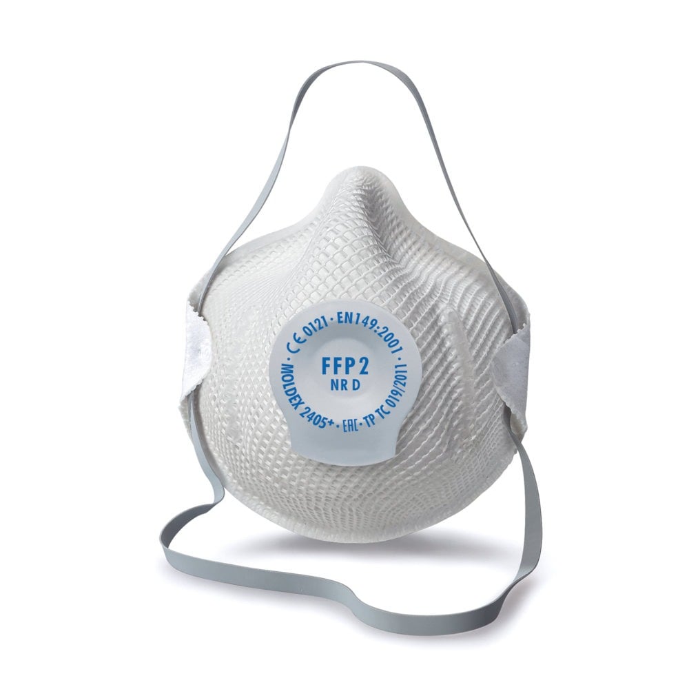 Masque respiratoire jetable FFP2 NR D avec valve Ventex Moldex (lot de 20)