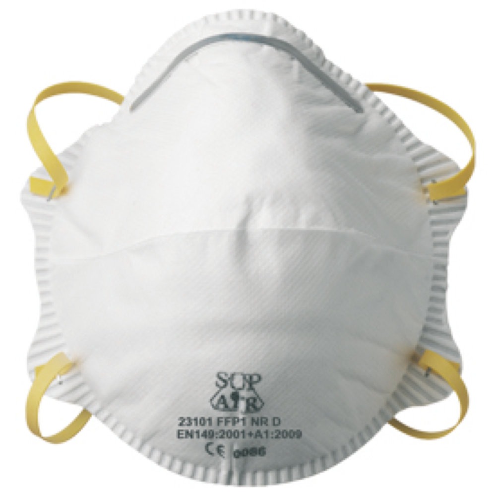 Masque respiratoire jetable hypo-allergénique FFP1 NR D COVERGUARD (Lot de 20)