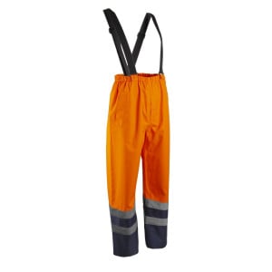 Pantalon de pluie à bretelles haute visibilité Coverguard Hydra Orange