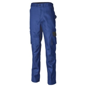 pantalon de travail 100 coton multipoche coverguard commander bleu devant