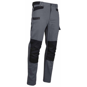 Pantalon de travail avec poches genouillères bicolore LMA PONCE