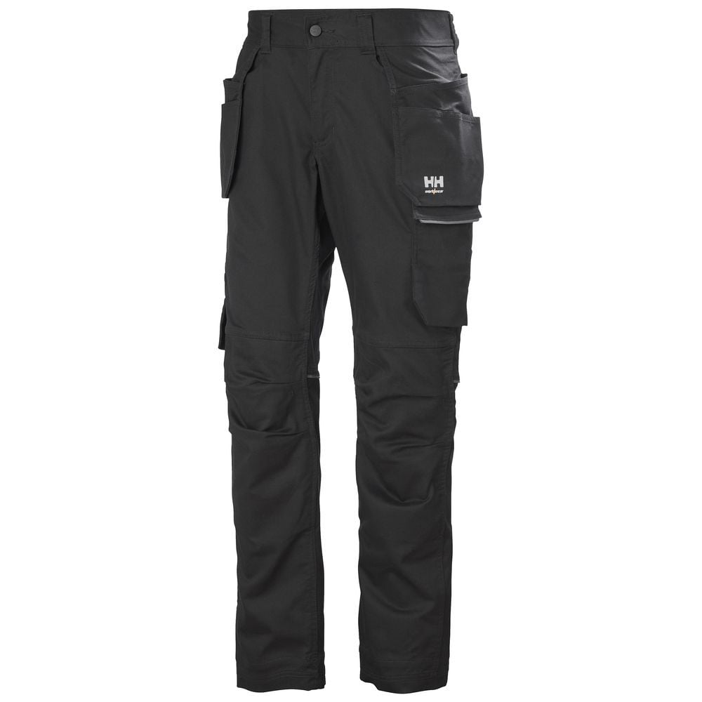 Pantalon de travail multipoches Manchester Construction Helly Hansen noir devant