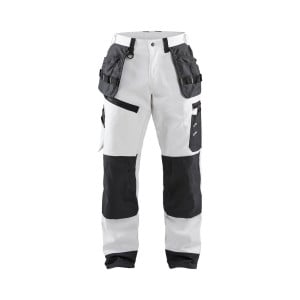 Pantalon de travail peintre X1500 Blaklader 100% coton poches flottantes gris foncé