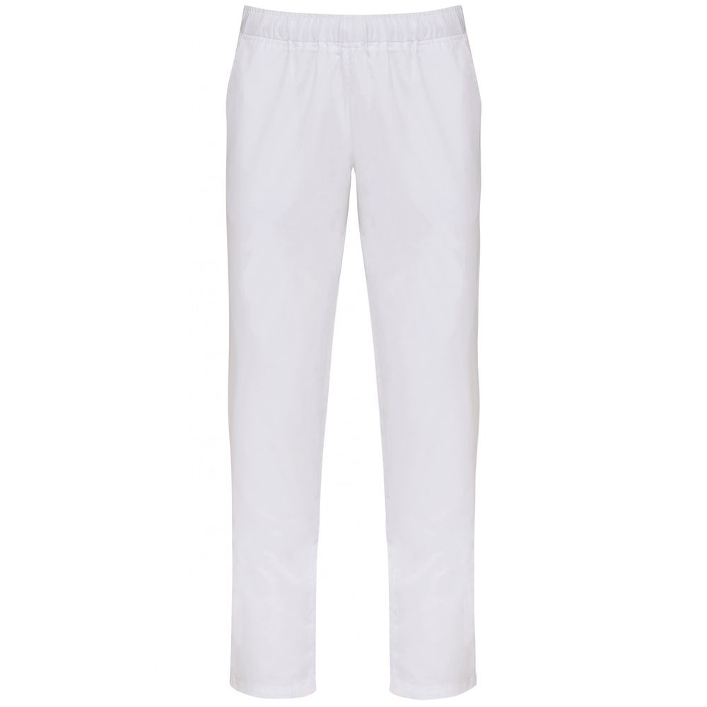 Pantalon de cuisine service polycoton résistant WK. Designed To Work Blanc