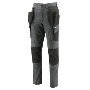 Pantalon Cargo Homme été Léger - Coton Respirant, Poches Zippées, Coupe Confort élastique, Pour Jardinage, Travail