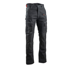 Pantalon de travail stretch bicolore poches genouillères LMA CORTEX