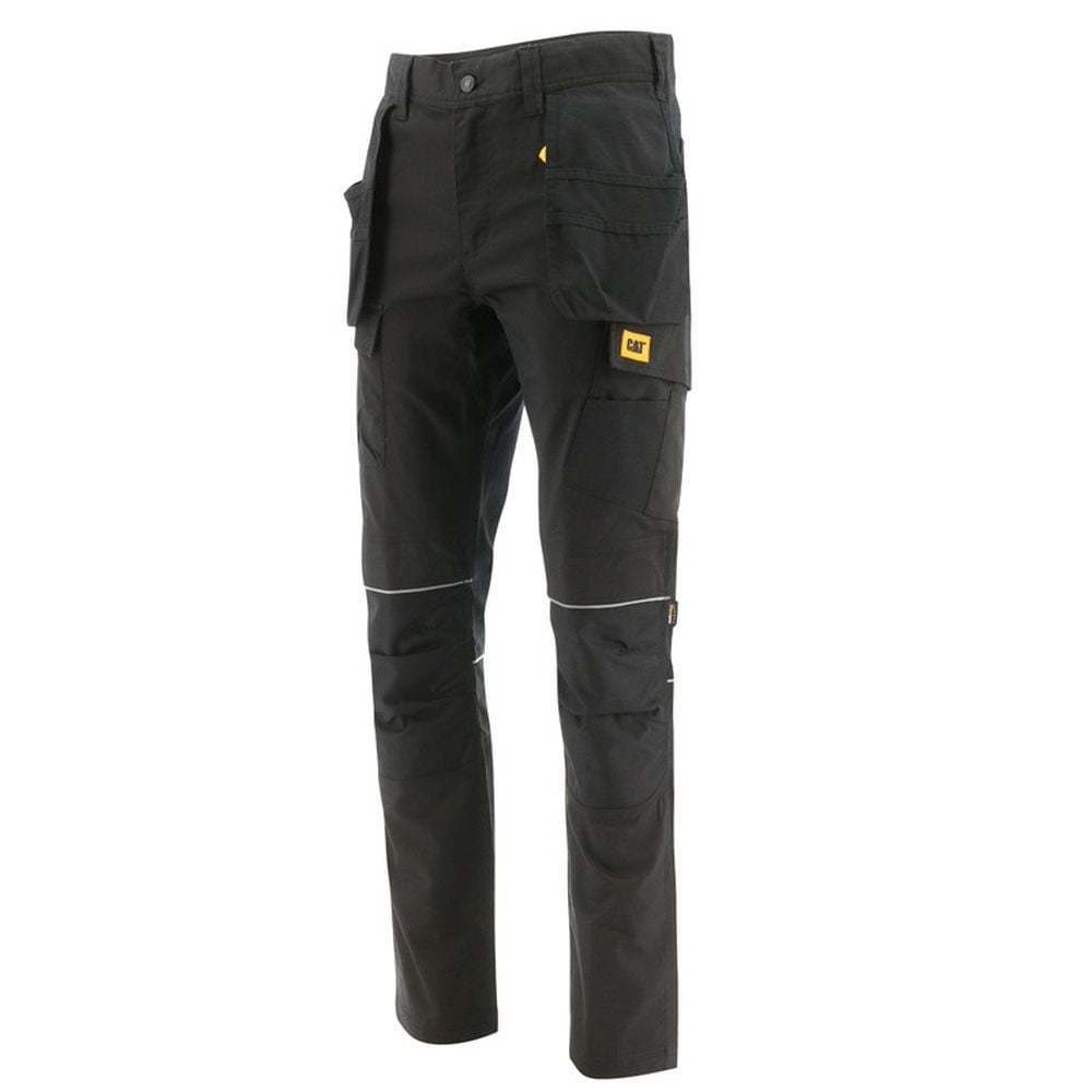 Pantalon de travail avec poches genouillères stretch imperméable Caterpillar TRADE HOLISTER