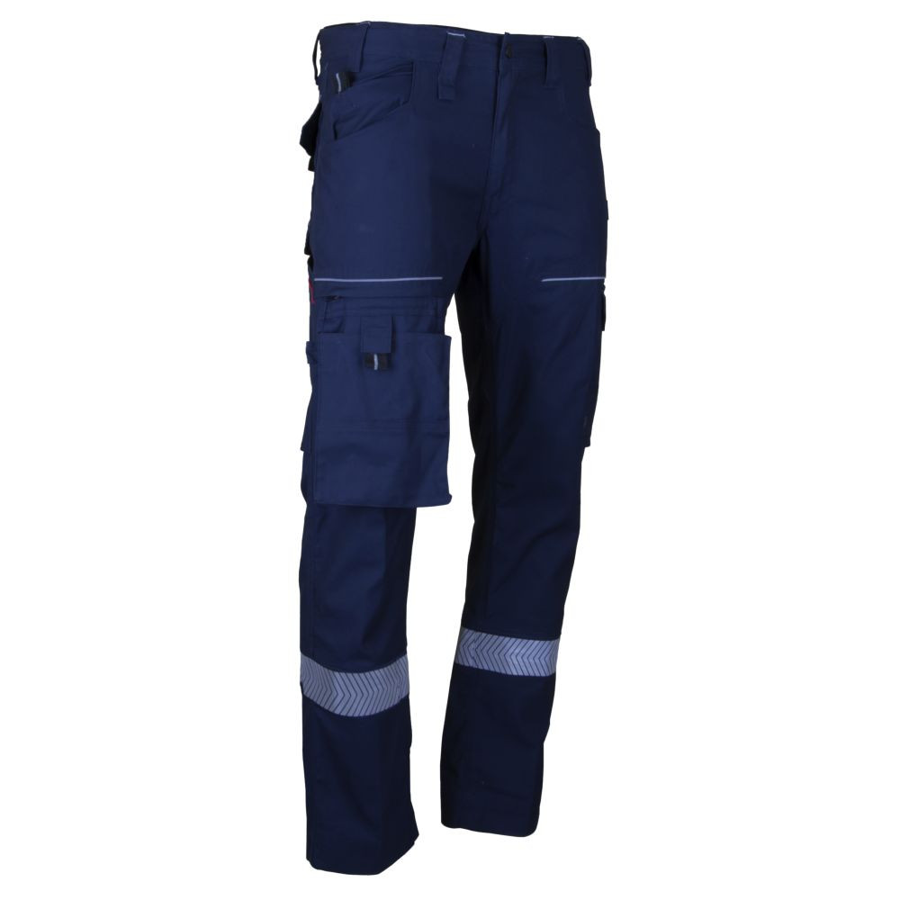 Two-tone work trousers with knee pads pockets LMA Vulcain