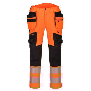Pantalon de travail haute-visibilité avec poches flottantes démontables DX4 Portwest orange