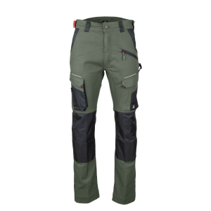Two-tone work trousers with knee pads pockets LMA Vulcain
