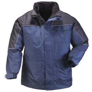 Parka 3 En 1 Coverguard Noir Avec Doublure Polaire Amovible - Taille M, Neuf Avec étiquette