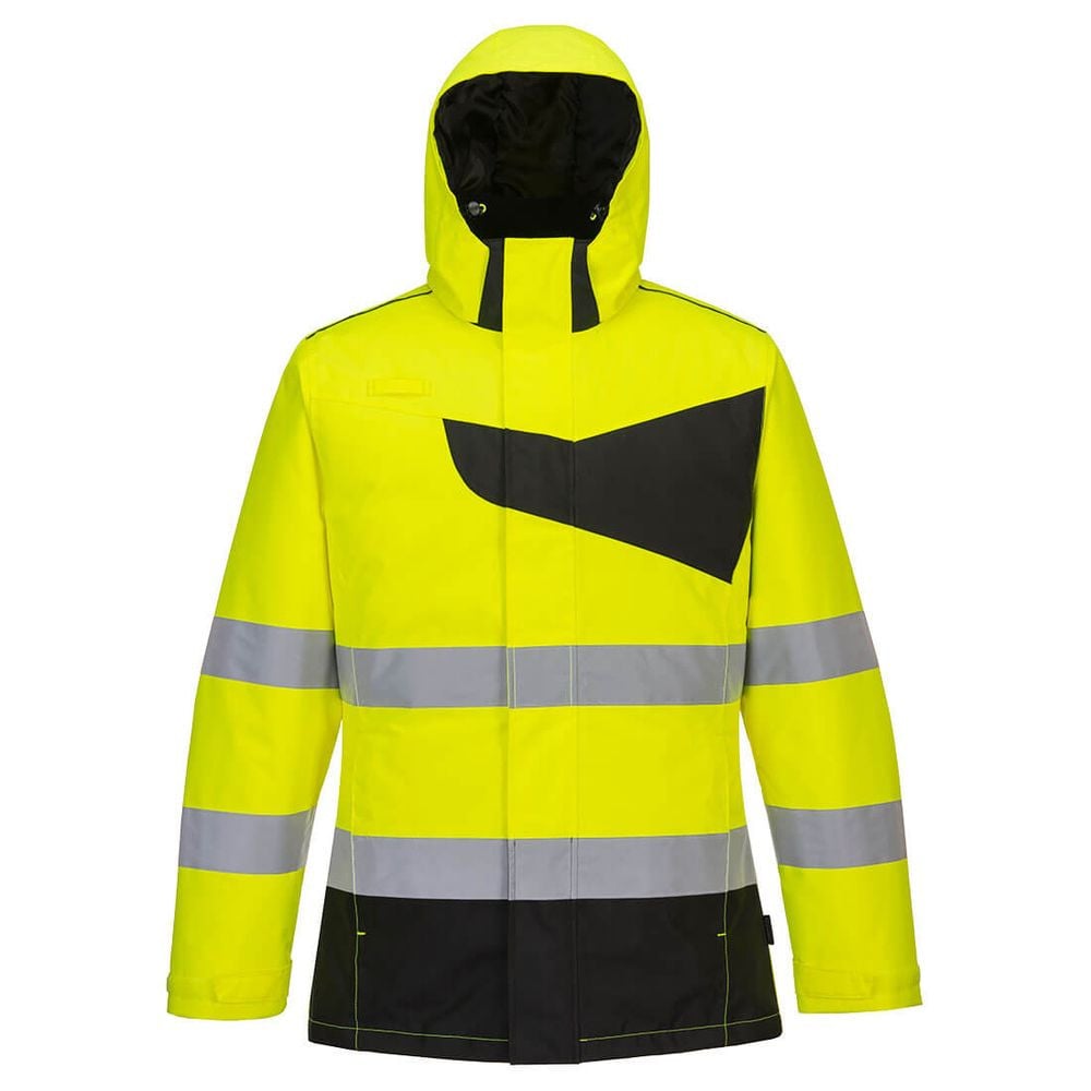 Parka de travail d'hiver haute visibilité PW2 Portwest jaune