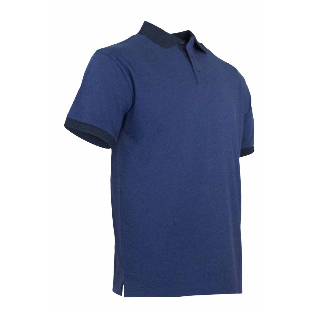 Polo in maglia di piquet screziato bicolore LMA CARRELAGE