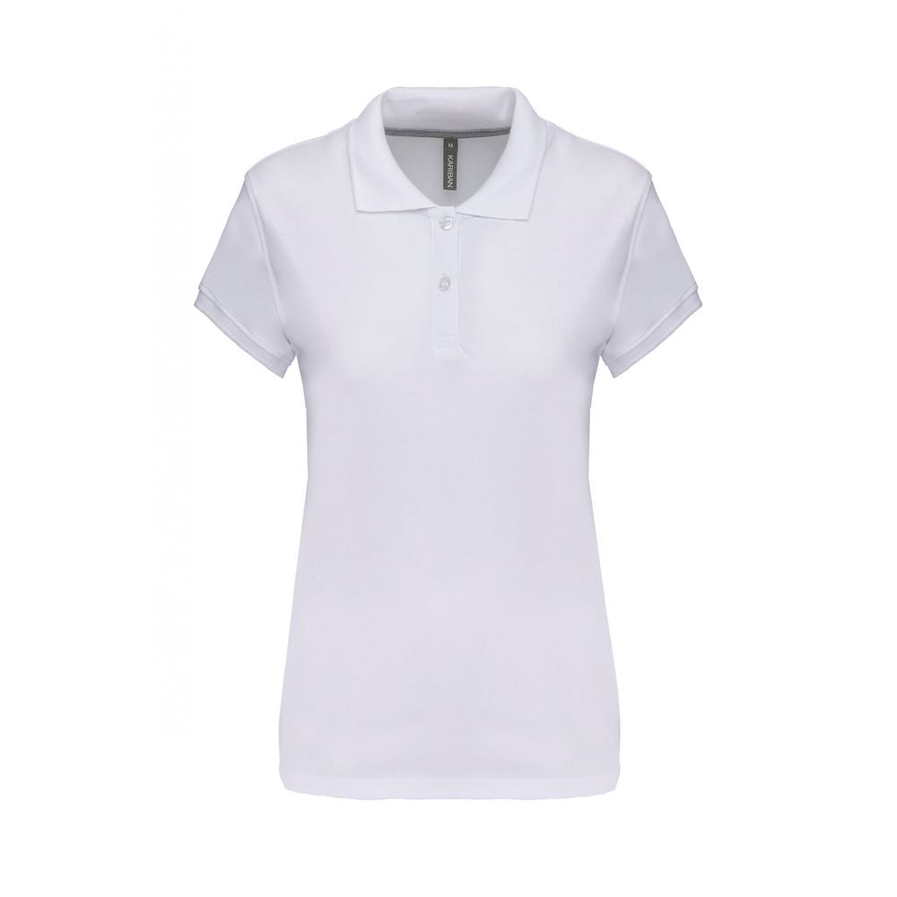 Polo de travail femme Kariban 100% coton Blanc
