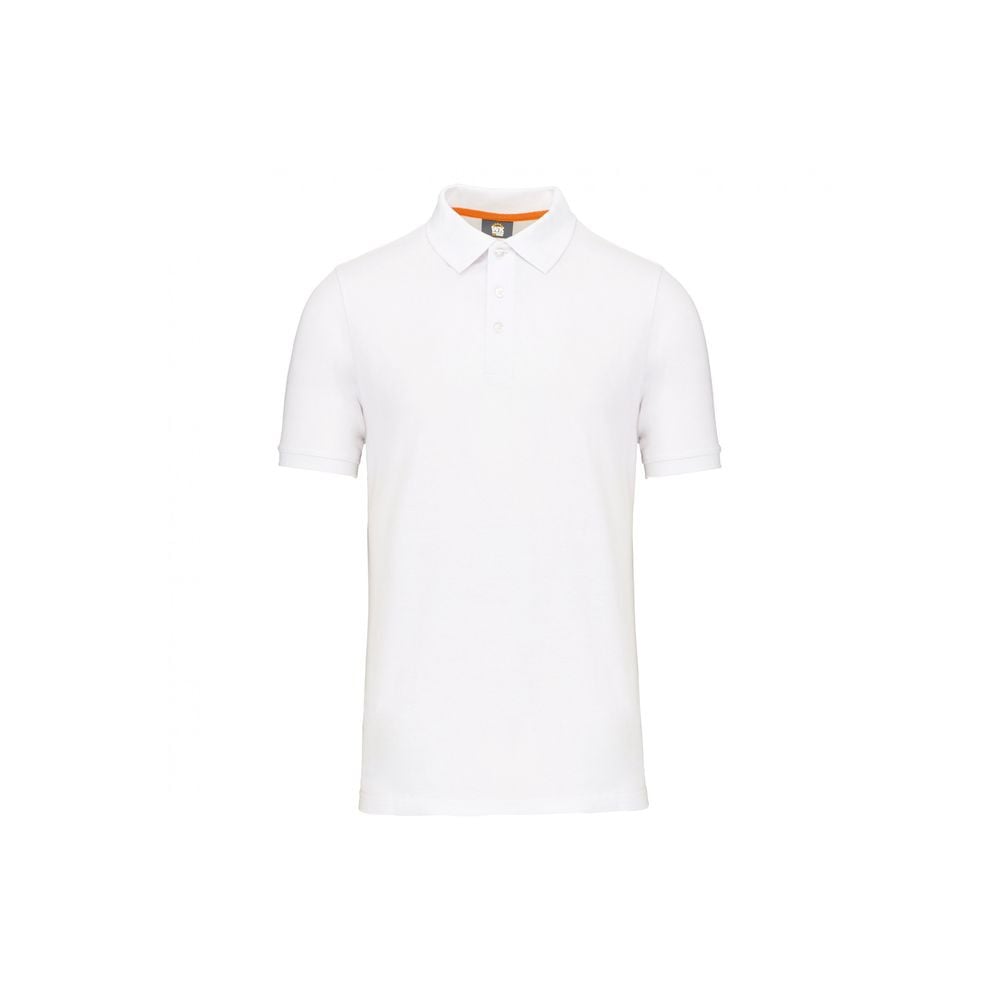 Polo écoresponsable WK. Designed To Work - Blanc - Devant
