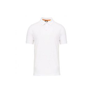 Polo écoresponsable WK. Designed To Work - Blanc - Devant