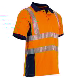 LMA PREVOYANCE two-tone anti-UV short-sleeved high-visibility polo shirt