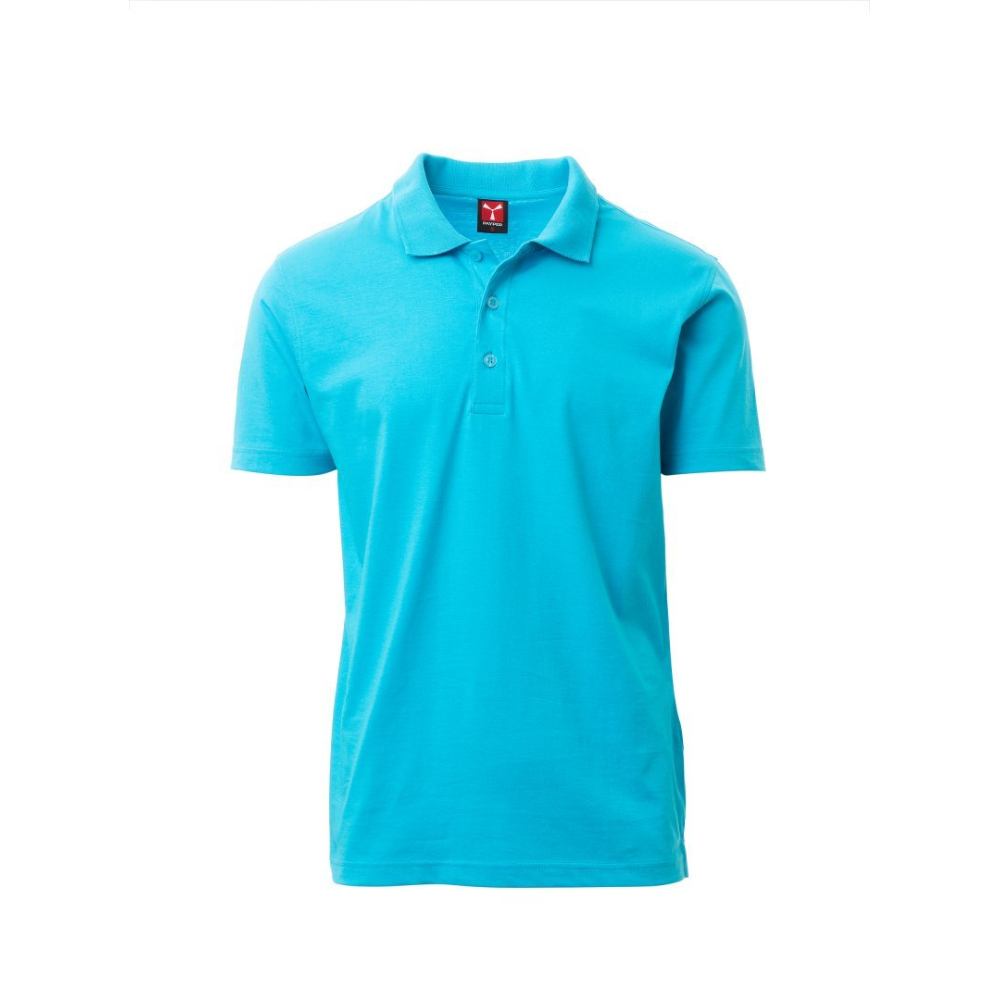 Polo manches courtes boutons effet nacré protection UV homme AMALFI PAYPER_bleu_vue_de_devant