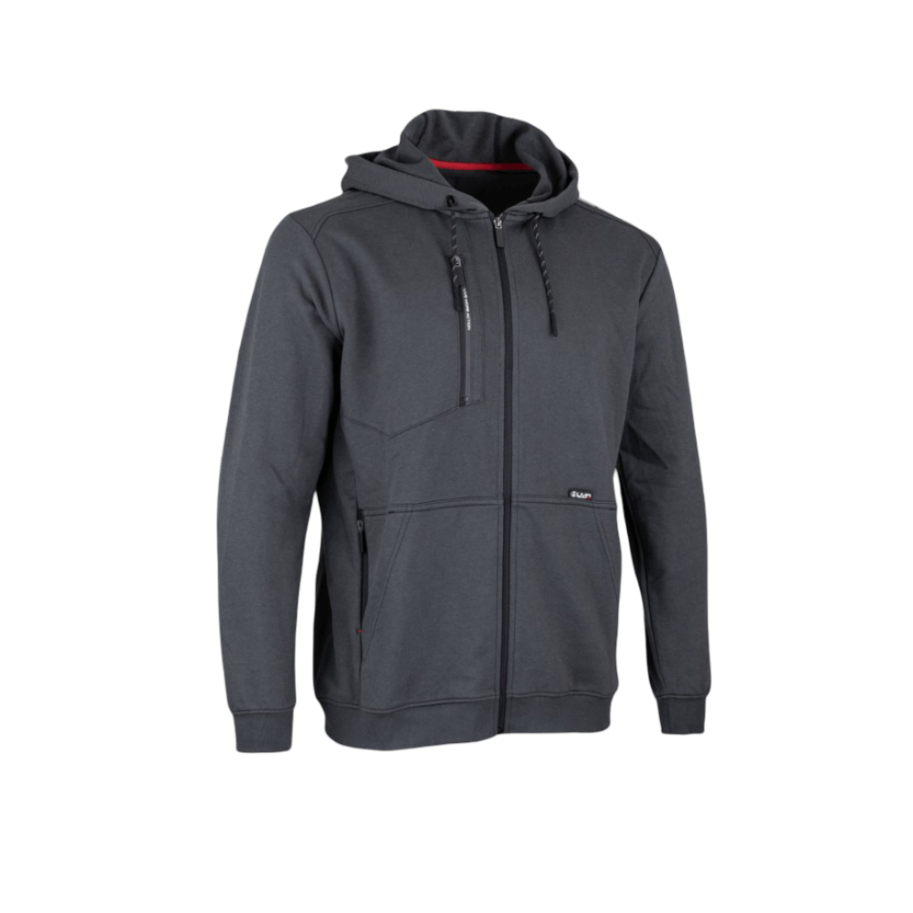 LMA DERBY Multi-Pocket Zip-Up Hoodie