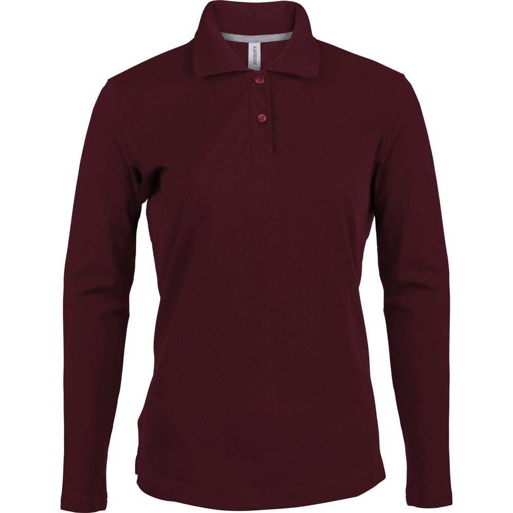 Polo de travail femme Kariban 100% coton bordeaux