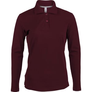Polo de travail femme Kariban 100% coton bordeaux