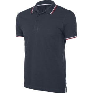 Polo de travail maille piquée Kariban manches courtes 100% coton Bleu marine