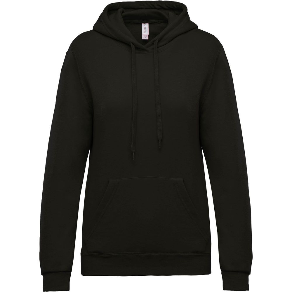 Sweat-shirt capuche femme Kariban Noir