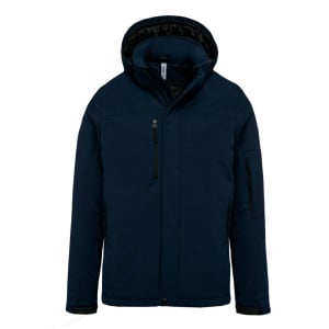 Parka softshell doublée capuche homme Kariban Bleu marine