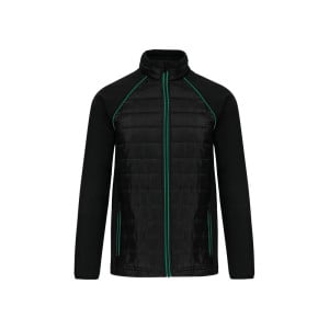 Veste daytoday bi-matière unisexe WK designed to work - face - noir / vert