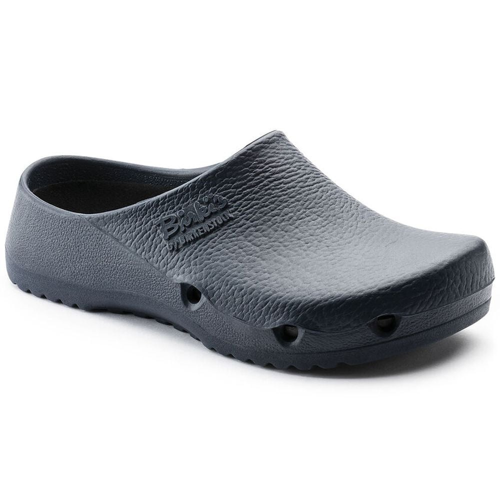 Sabot de travail polyuréthane BIRKENSTOCK Birki Bleu coté