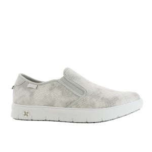 Mocassin bas confortable à motifs croco SELINA ESD SRC gris