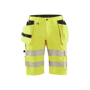 Short de travail avec poches flottantes haut-visibilité artisan Blaklader Jaune