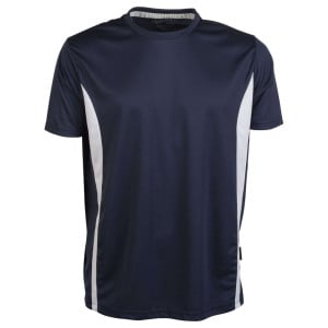 Tee-shirt respirant Penduick Sport tee marine blanc