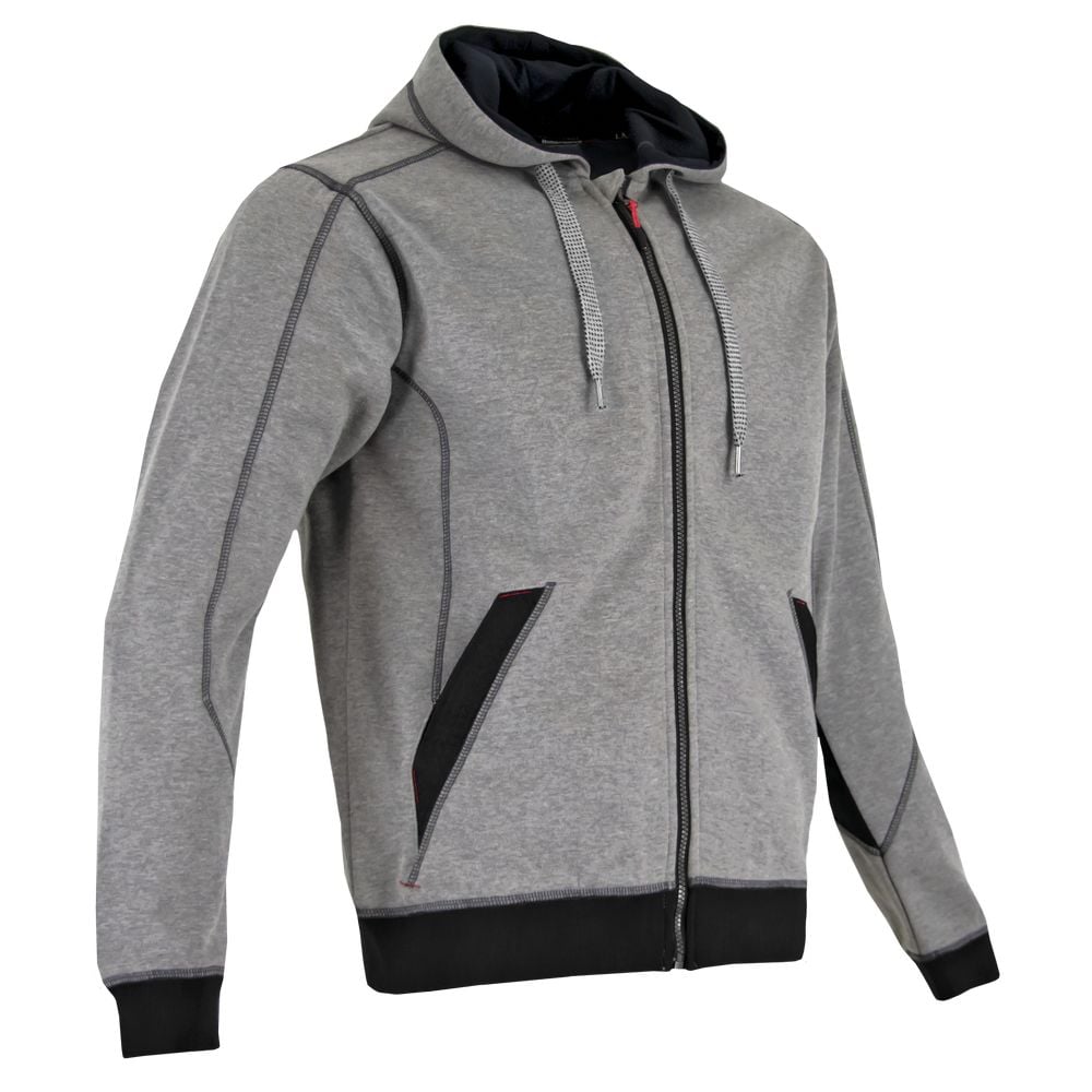 Sweat à capuche zippé renforcé en oxford LMA MADRIER