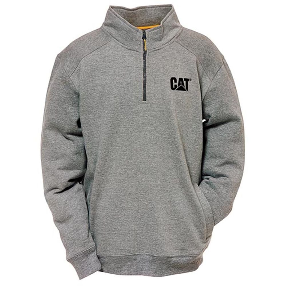 Sweat Shirt Col Camionneur Caterpillar Canyon gris