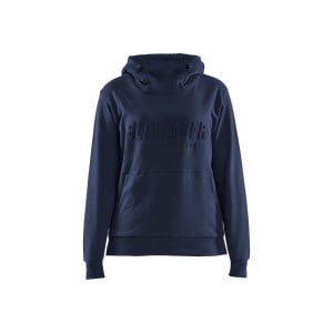 Sweat-shirt de travail à capuche imprimé 3D FEMME 100% coton Blaklader marine