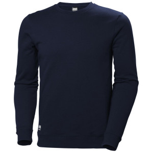 Sweatshirt col côtelé Manchester Helly Hansen bleu