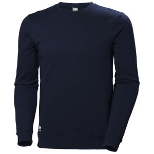 Sweatshirt col côtelé Manchester Helly Hansen bleu