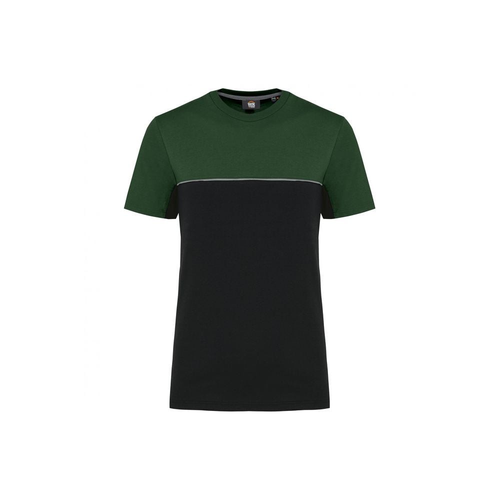T-shirt bicolore écoresponsable manches courtes WK. Designed To Work DARKGREY NAVY