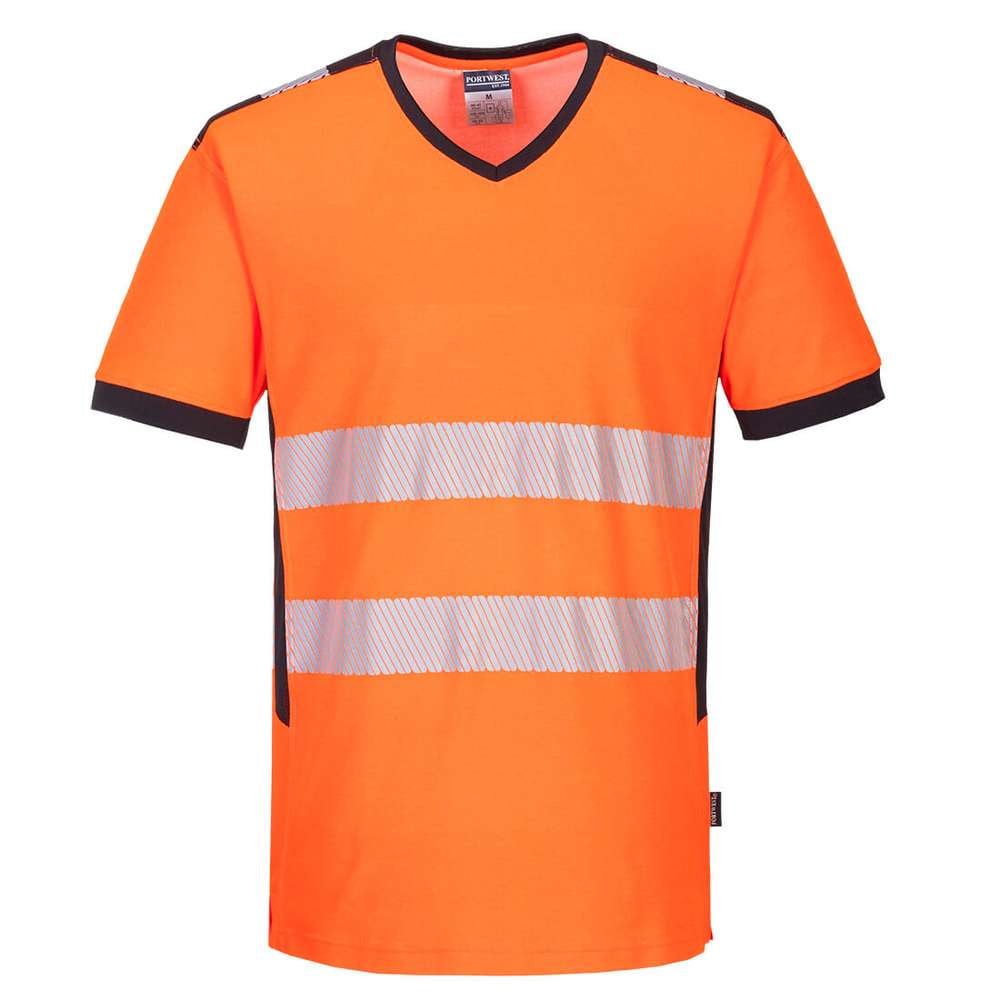 T-shirt de travail haute visibilité respirant anti UV Portwest PW3 - orange