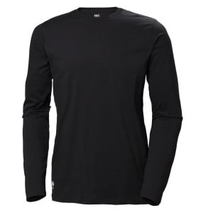 T-shirt manches longues Femme Helly Hansen W MANCHESTER LONGSLEEVE Noir