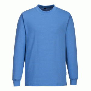 T-shirt à manches longues antistatique Bleu ESD Portwest