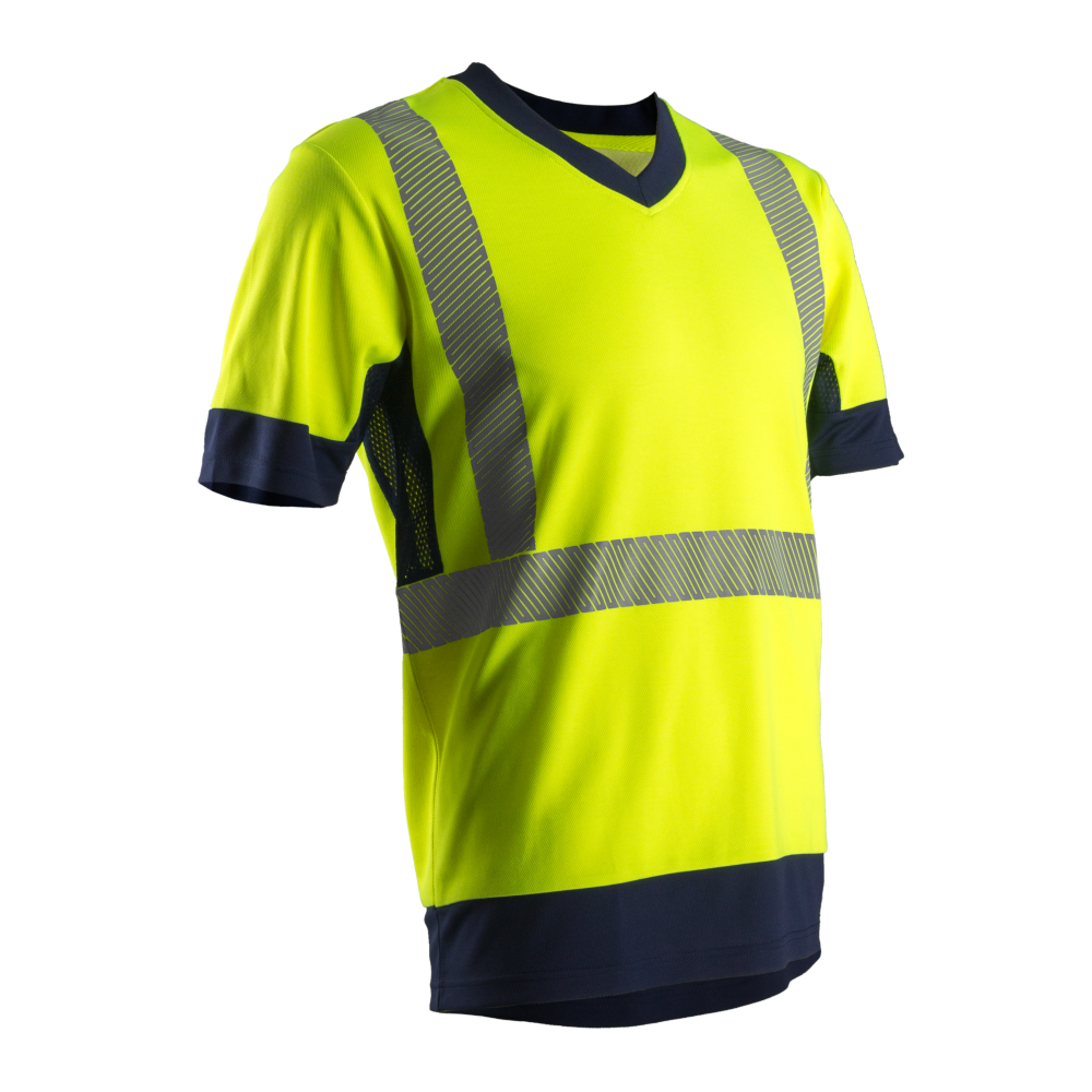 T-shirt haute visibilité manches courtes mixte COVERGUARD KOMO II_jaune