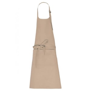 Apron with pocket in organic cotton KARIBAN
