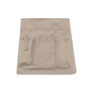 Tablier de jardinage court écoresponsable WK. Designed To Work - Face - Beige