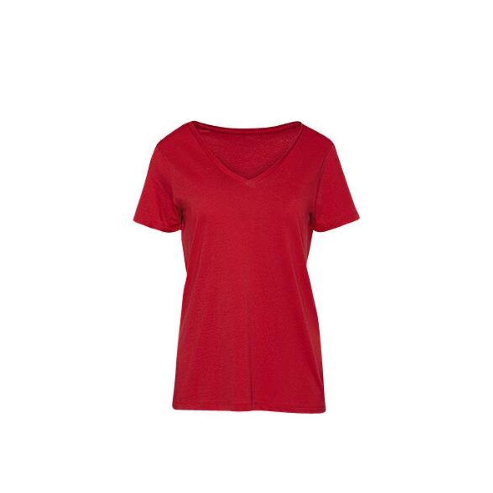 Tee-shirt col V en coton bio FEMME B&C COLLECTION