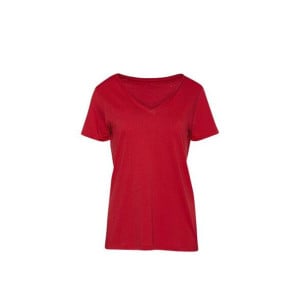 T-shirt scollo a V in cotone biologico COLLEZIONE B&C DA DONNA