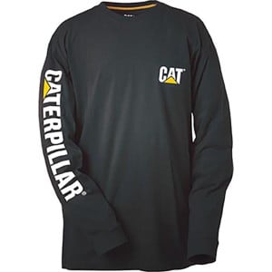Tee-shirt de travail manches longues Caterpillar Bannière noir