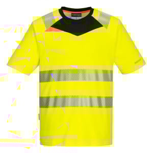 Tee-shirt de travail haute visibilité anti UV slim Portwest DX4 S/S Jaune